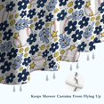 thumbnail image 6 of Blue Baseballs with Yellow Flowers Pattern Shower Curtain 72"x72" ,Bathroom Decorative Shower Curtains Set with 12 Hooks,Modern Waterproof Washable Shower Curtain, 6 of 6