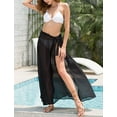 thumbnail image 5 of GingDin Women Beach Sarong Sheer Wrap Skirt Chiffon Swimsuit Cover Up, 5 of 5