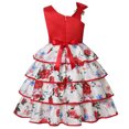 thumbnail image 5 of Mercatoo Kids Girls Birthday Dress Sleeveless Mesh Cake Princess Flower Dresses Wedding Toddler Girl Summer Outfits, 5 of 5