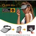 thumbnail image 2 of Foldable Sun Visor Hat UPF 50+ Lightweight Adjustable, 2 of 5