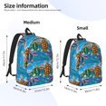 thumbnail image 2 of Disketp Little Sea Turtles Mochila de Lona Estampada, Mochila Escolar de Viaje Ligera para Estudiantes y Portátil-Medium, 2 of 5