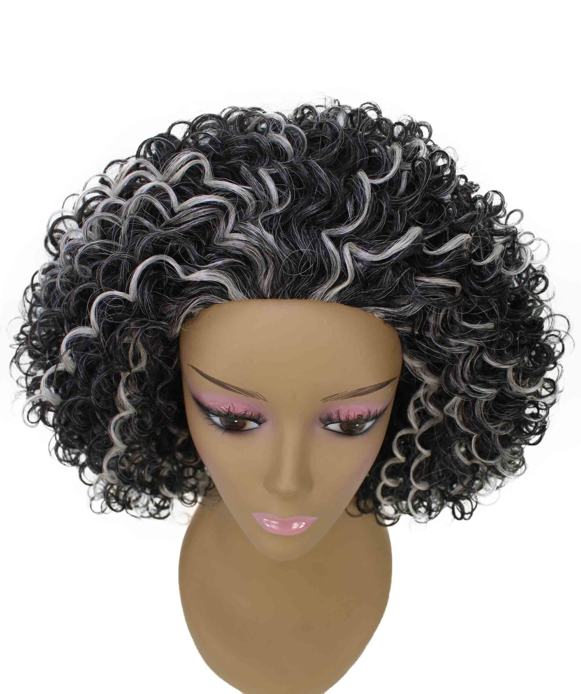 LUXLUXE Vale Curly Layered 12 in Long Half Wig No Lace Wig, Heat Resistant Fibers, 16+ Shades of Natural, Dip Dyed, & Blended Colors