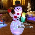 thumbnail image 3 of OurWarm Inflatable Santa Claus Night Light Figure Outdoor Garden Toys Christmas Party Decorations New Year 2019 150cm US EU Plug, 3 of 4
