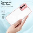 thumbnail image 6 of SaniMore for Samsung Galaxy A13 5G Case Slim Transparent [Not Yellowing Technology], Rugged PC & TPU Bumpers Built-in Detachable Lens Protector Shockproof Protective Cover, Pink, 6 of 7
