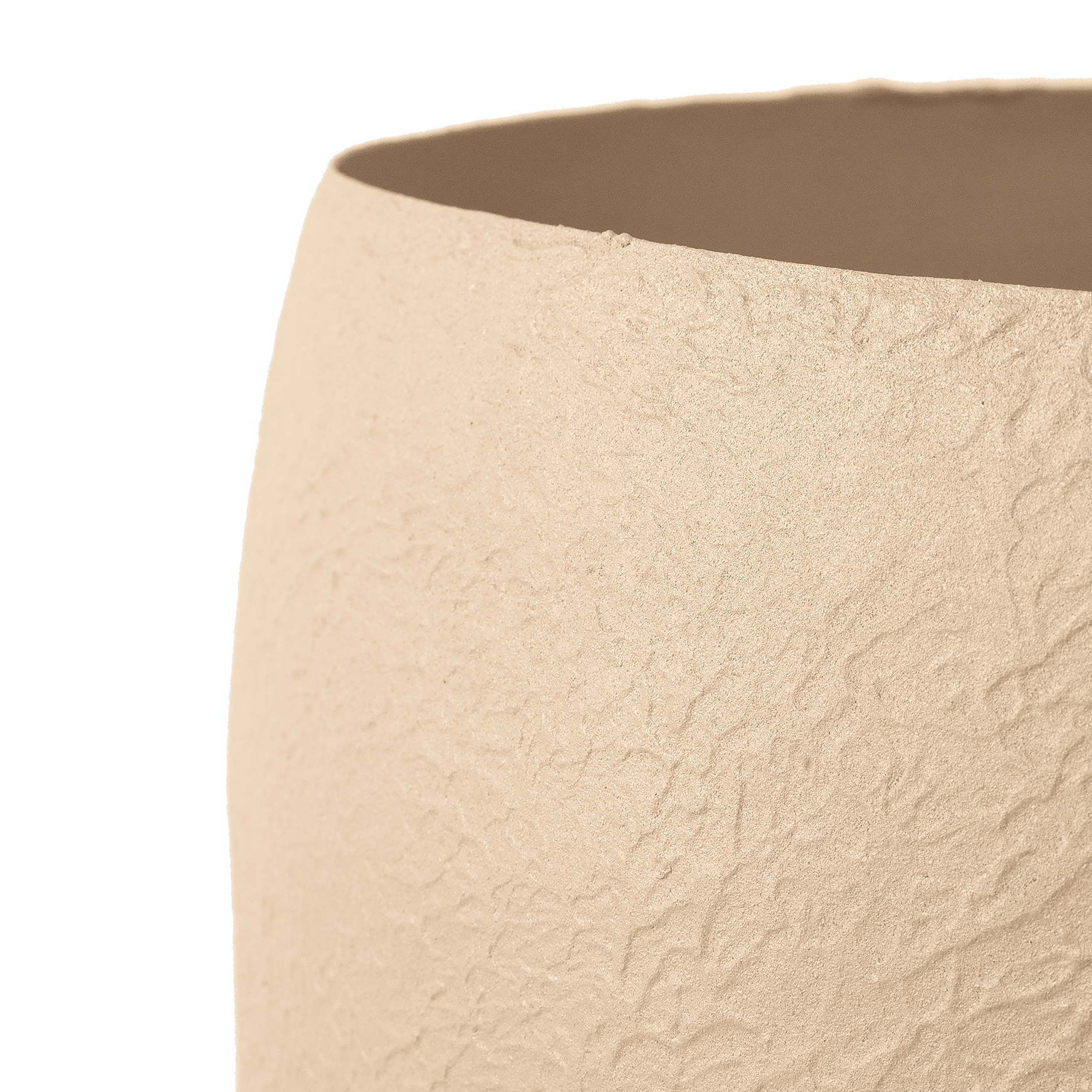 Fab Habitat Eden Handmade Round Metal Planters in Stone Finish – Set of 3 (13”, 15”, 18”) with Drainage Holes