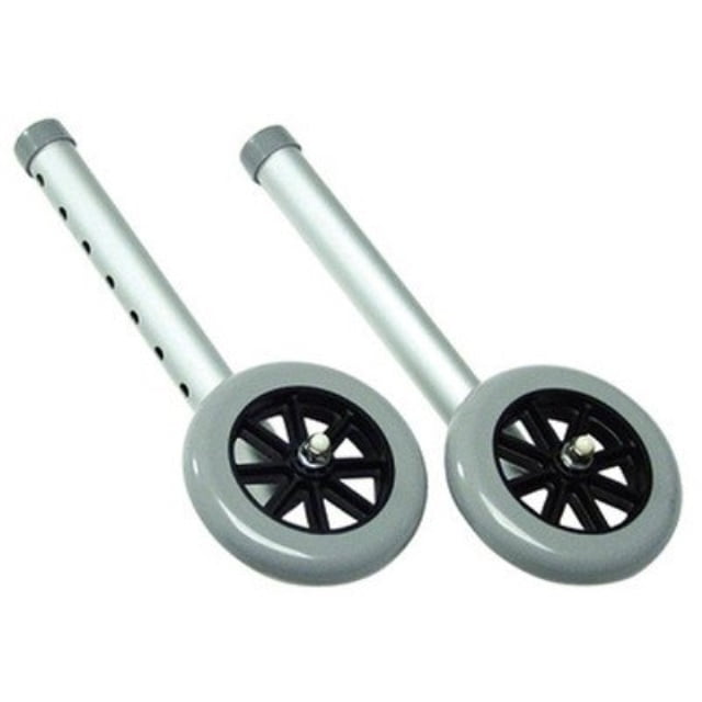 Lumex 5" Fixed Bariatric Walker Wheels Replacement Rollator