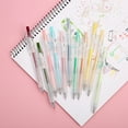thumbnail image 4 of 9 Color Gel Ink Pens Set Retractable Drawing Gel Pens 0.5mm Pen Lead for Journaling Writing Note Taking Coloring School Office Home Stationery Supplies, 4 of 8