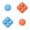 Blue & Orange, variant on PlayVital Button Caps & Thumb Grip Set for Nintendo Switch 2, Silicone ABXY Directional Button Covers with Joystick Caps, 2 Pack - Blue & Orange