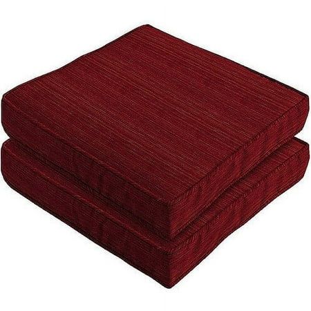 Better Homes and Gardens Red Woven Stripe Seat Pad, 2-pack