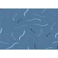 thumbnail image 1 of Ahgly Company Machine Washable Indoor Rectangle Transitional Blue Area Rugs, 8' x 10', 1 of 7