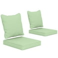 thumbnail image 1 of Outsunny Outdoor Chair Cushions with Backrest for Garden Patio, Green, 1 of 10