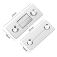 thumbnail image 4 of Pestillo Magnético Para Puerta Sin Perforaciones, Tope De Armario Con Tornillo (Plata Brillante), 4 of 5