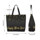 thumbnail image 5 of Balery Happy New Year Bolsa Tote Estilo Estético con Cremalleras, Bolsa de Hombro, Bolsa de Compras Grande y Plegable, 5 of 8