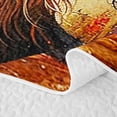 thumbnail image 5 of Erosebridal Happy Halloween Witch Quilt King, Boho Autumn Woodland King Coverlet Set for Boys Girls, Lavender Rust Gold, 3-Piece 1 Bedspread and 2 Pillowcases, 5 of 7