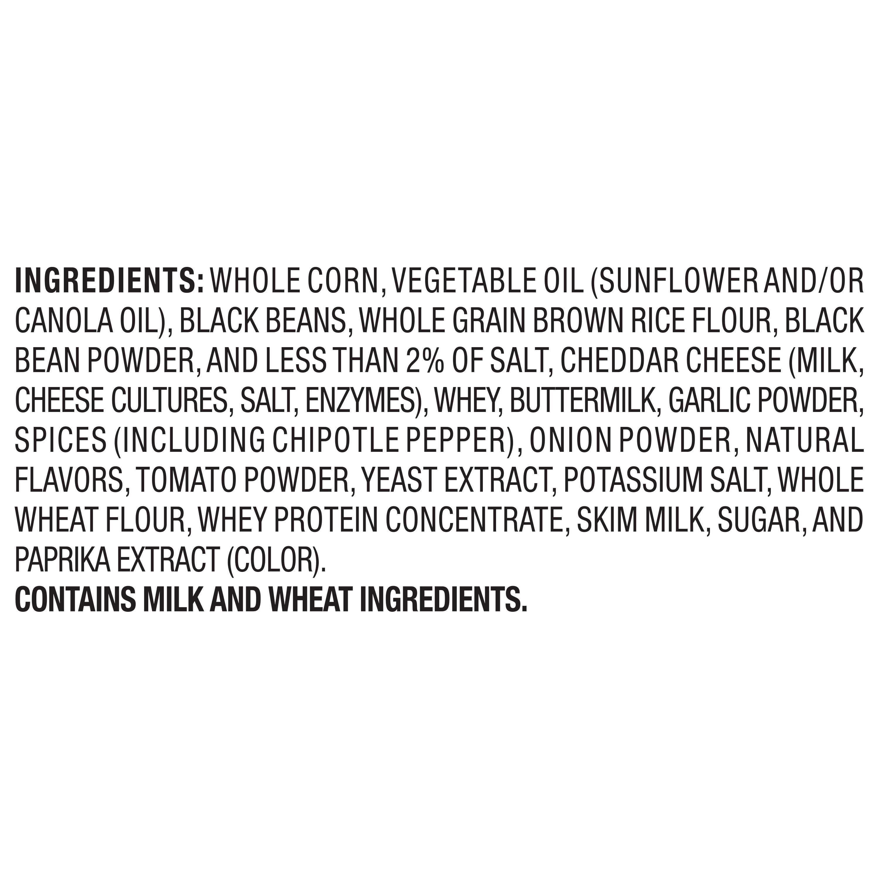 SunChips 100% Whole Grain Black Bean Southwestern Queso Snack Chips Bag, 7 oz​