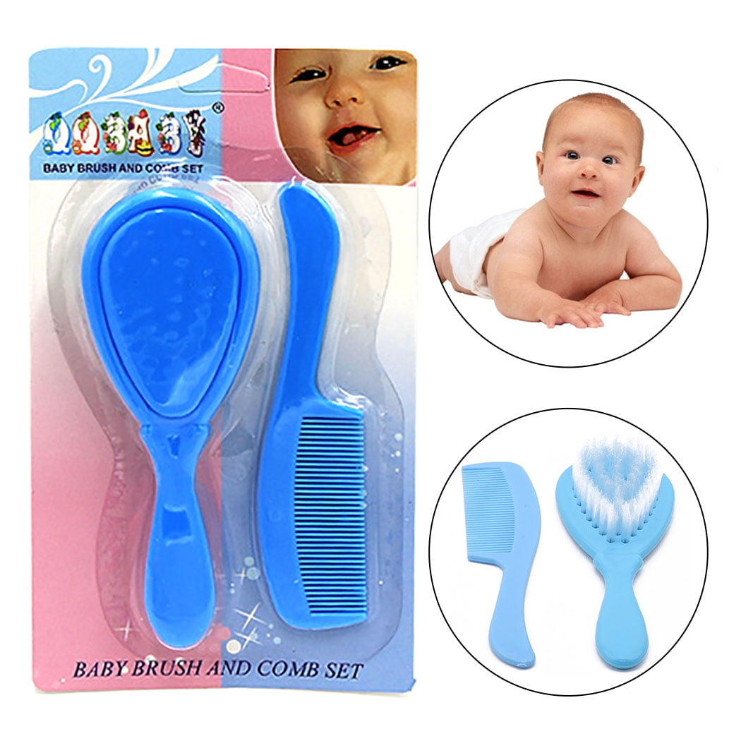 Baby Hair Brush Set Plastic Ergonomic Baby Comb Baby Brush for Infant