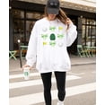 thumbnail image 4 of Golf Tournament Sweatshirt for Women & Teens Green Bows and Golf Balls Pullover White Sweatshirt Adult Medium, 4 of 4