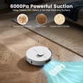 thumbnail image 4 of AIRROBO L60+ Self-Empty Robot Vacuum and Mop Cleaner with Ultrasonic Carpet Detection,6000Pa Suction,Laser Obstacle Avoidance,240min Long Runtime, 4 of 12