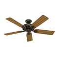 thumbnail image 4 of Hunter Pro's Best 52" Home Ceiling Fan with LED Light and Pull Chain, New Bronze, 4 of 15