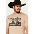 thumbnail image 2 of Wrangler Men's Boot Barn Desert Logo Short Sleeve Graphic T-Shirt Sand X-Large  US, 2 of 4