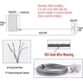 thumbnail image 2 of Retractable Clothesline - Invisible Wall Mount - Large Load Capacity - with Adjustable Stainless Steel Cord (Black), 2 of 5
