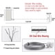 thumbnail image 2 of Retractable Clothesline - Invisible Wall Mount - Large Load Capacity - with Adjustable Stainless Steel Cord (Black), 2 of 5
