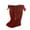 Red, variant on KONDYS Baby Infants Toddlers Girls Knee High Socks 1 Pack Bow Long Stockings Ruffled Socks School Leggings Cozy Cute Kids Socks