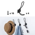 thumbnail image 6 of Iron Robe Hooks Wall Hook DIY Closet Hangers Home Storage Holder 4pcs, Black, 6 of 7