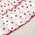 thumbnail image 4 of Vividxx Toddler Girl Dress Heart Print Long Sleeve Dresses Fall Stylish Knit Dress Kids Casual Cute Birthday Party 4-5 Years, 4 of 9