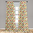 thumbnail image 5 of Ambesonne Christmas Curtains, Traditional Balls, Pair of 28"x63", Multicolor, 5 of 5