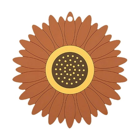 

Sukalun Coasters for Drinks | Food-grade & Safe Cup Coasters with Sunflower Pattern | Non-Slip & Protective Coffee Coaster for Wooden Table Desk Kitchen Office Bar