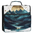 thumbnail image 5 of FORMRS Zipper Binder with Shoulder Strap 2-inch Ring 500 Sheet Capacity File Bag, Blue Mountains, 5 of 5