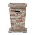 thumbnail image 5 of Noble House Quinn 19.50" Stone MGO Fire Column - 40,000 BTU, Natural Stone, 5 of 10