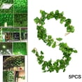 thumbnail image 4 of colgante de plantas de hojas de hiedra artificiales, flores de follaje falso, hogar, cocina, jardín, oficina, boda, decoración de pared 5 piezas de sandía Colco colgando vides falsas, 4 of 8