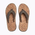 thumbnail image 2 of Reef Mens Reef Rover Prints Sandal Brown/Cork, 2 of 4