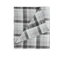 thumbnail image 6 of Woolrich Cotton Flannel Grey Plaid 4 Piece Sheet Set, King, 6 of 8