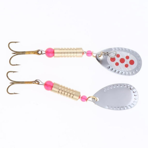 4PCS Fishing Lures Fishing Spoons,Special Shaped Hard Metal Sequin Fishing  Jigs Baits,JoyFishing Spoof Gifts Wobble Feathers Fishing Hook for