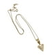 thumbnail image 4 of Collar con dije de oro laminado letra brillos V, 4 of 6