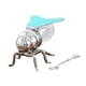 thumbnail image 3 of Tarro de miel de abeja, salero, decoración en forma de abeja, novedad, con cuchara, adorno de almacenamiento Verde, 3 of 9