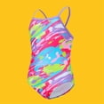 thumbnail image 6 of ATOGUTA Swimsuits for Girls One-Piece Bathing Suits Kids Sport Summer Beach Swimwear Size 4T-14, Purple, 6 of 6