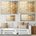 thumbnail image 2 of Designart "Zen Moment With Blue And Gold Bamboo" Bamboo Picture Framed Canvas Wall Art, 2 of 5