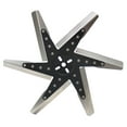 thumbnail image 4 of Derale Cooling Fan 19118 Flex Fan; 18-1/4 Inch Diameter x 1-1/8 Inch Depth; 6 Blade; Standard Rotation; Stainless Steel Blade With Black Hub; Up To 8000 RPM; Without Shroud, 4 of 5