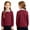 Wine, variant on LTTVQM Junior Boys Girls Polo Uniform Shirts Long Sleeve Uniforms Casual Button Down T-Shirt 2026 Spring New Collared Golf Polo Shirts Athletic Clothing Navy 3-4 Years