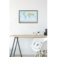 thumbnail image 6 of World Map 2023 Wall Poster, 14.725" x 22.375" Framed, 6 of 6