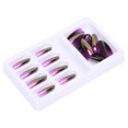 thumbnail image 1 of Uñas postizas de cobertura total, uñas postizas puntiagudas con degradado, puntas para uñas postizas, uñas postizas con degradado, tecnología innovadora, 1 of 14