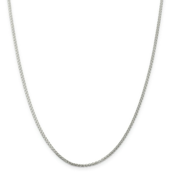 Primal Silver Sterling Silver Rhodium Plated 1.75mm Round Spiga Chain