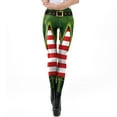 thumbnail image 4 of Zhanying Leggings de Noël pour Femmes Rouges Élégants Évacuant l'Humidité Leggings Squelette pour Femmes Verts G, 4 of 6