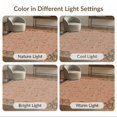 thumbnail image 7 of ODIKA 4'x6' Washable Area Rug Warm Terracotta Floral Elegance Intricate Botanical Motif with Ornate Border for Home Office, Under Desk, Non-Slip Chair-Friendly, Flatwoven, 7 of 7