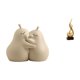 thumbnail image 1 of Sujetalibros de resina cerámica con forma de pera abrazada, figura abstracta de llama, escultura de arte moderno, adorno para estantería, armario, sal, 1 of 8