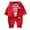 Red, variant on Boys Summer Outfits Apple Cartoon Fleece Long Sleeve Top Vest and Pants 3Pc Set Boys' Clothing Sets Green 3-4 Years